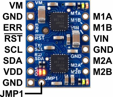 Motoron M2T256 Dual I2C Motor Controller Pololu 5065