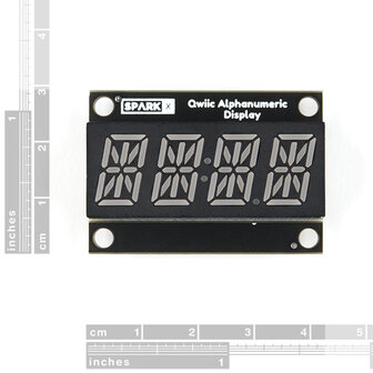 Qwiic Alphanumeric Display - Red Sparkfun SPX-16427