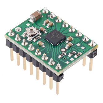 DRV8434S SPI Stepper Motor Driver Carrier, Potentiometer for Max. Current Limit (Header Pins Soldered) Pololu 3767