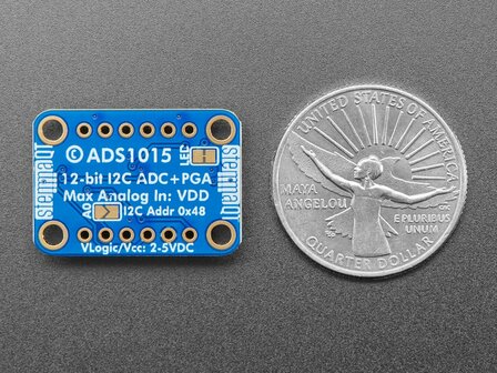 ADS1015 12-Bit ADC - 4 Channel with Programmable Gain Amplifier  adafruit 1083