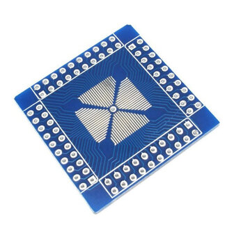 QFN/QFP/TQFP/LQFP 16-80 Feet to DIP Double-Sided Adapter Board