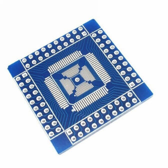 QFN/QFP/TQFP/LQFP 16-80 Feet to DIP Double-Sided Adapter Board