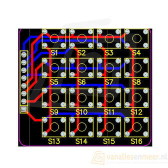 4x4 16-Key Matrix Keyboard Module