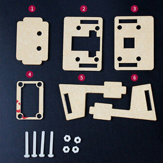 Beugel voor camerabehuizing transparant acryl voor offici&euml;le Raspberry Pi-camera