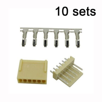 KF2510-6P Connector set recht 10 sets
