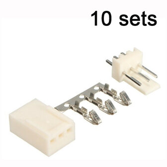 KF2510-3P 3pin Connector set recht 10 sets