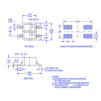 QRE1113GR - Mini-reflecterende voorwerpsensor SMD/SMT