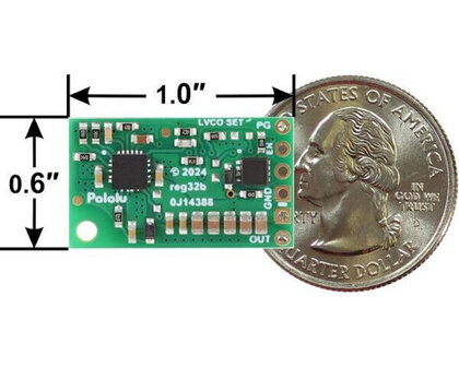 4.2-15V, 3A Fine-Adjust Step-Down Voltage Regulator w/ Adjustable Low-Voltage Cutoff D30V30MASCMA Pololu 4874