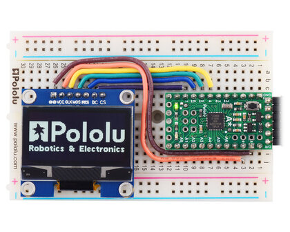 Graphical OLED Display: 128x64, 1.3&quot;, White, SPI Pololu 3760