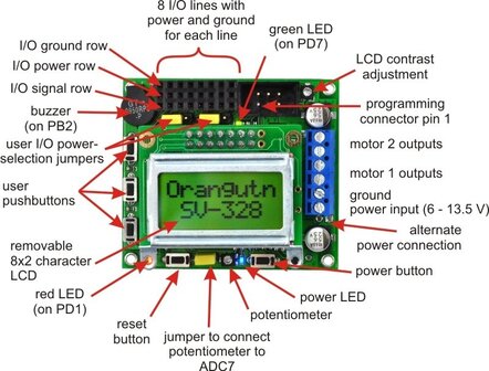 Orangutan SV-328 Robot Controller Pololu 1227