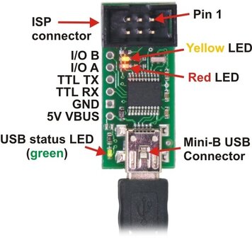 USB AVR Programmer Pololu 1300