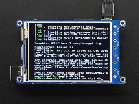 PiTFT  320x240 3.2 inch TFT +Touchscreen voor Raspberry Pi Adafruit 2616