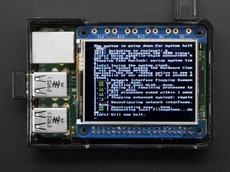 PiTFT 2.4 inch HAT Mini Kit - 320x240 TFT Touchscreen Adafruit 2455