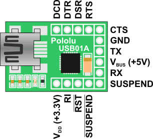 USB-to-Serial Adapter Pololu 391