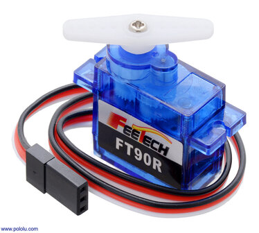 FEETECH FT90R Digitale Micro Continuous Rotation Servo &ndash; 360&deg; Servo met Accessoires &ndash; Pololu 2817
