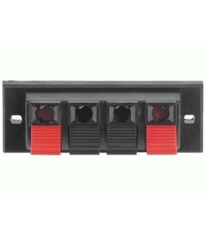 4-weg luidsprekerterminal &ndash; Drukknopconnector 65mm
