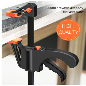 VAEM 10cm Snelspan F-Klem &ndash; Quick Ratchet Release Lijmklem &ndash; Houtbewerking Gereedschap