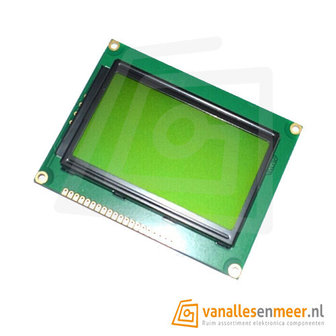 LCD Display ST7920- 128x64 pixels zwart op groen