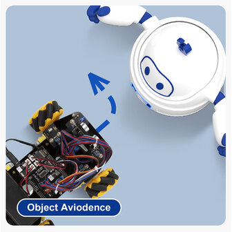 Smart Robotics Car Starter Kit ESP32  &ndash; Mecanumwielen, IR &amp; App-besturing &ndash; ACEBOTT QD001 