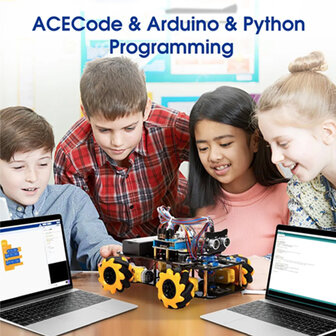 Smart Robotics Car Starter Kit ESP32  &ndash; Mecanumwielen, IR &amp; App-besturing &ndash; ACEBOTT QD001 