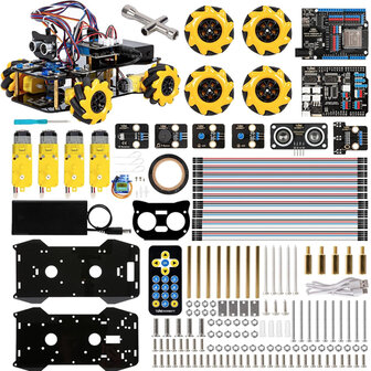 Smart Robotics Car Starter Kit ESP32  &ndash; Mecanumwielen, IR &amp; App-besturing &ndash; ACEBOTT QD001 