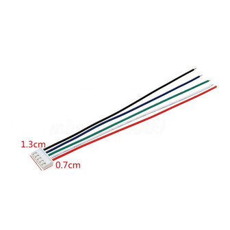 XH2.54 5-Pins Vrouwelijke Kabel &ndash; 15 cm &ndash; Female Connector voor Sensoren &amp; Modules