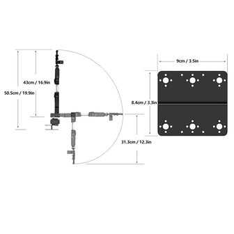6DOF Aluminium Mechanische Robotarm Kit &ndash; MG996R Servo &ndash; DIY Robotic Arm Set