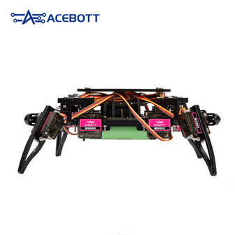 ACEBOTT QD020 ESP8266 Spider Robot Kit &ndash; 6- &amp; 9-preset acties, Bluetooth/Wi‑Fi, MG90 servo&rsquo;s
