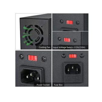 Digitale DC Labvoeding 0&ndash;30 V / 0&ndash;5 A met USB‑Sneloplader DPS305U