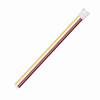 XH2.54 4-Pin Male Kabel &ndash; 15cm &ndash; &Eacute;&eacute;nzijdige Stekker
