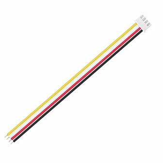 XH2.54 4-Pin Female Kabel &ndash; 15cm &ndash; &Eacute;&eacute;nzijdige Stekker