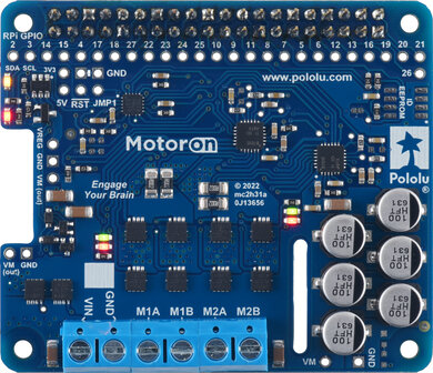 Motoron M2H24v14 Dual High‑Power Motor Controller voor Raspberry Pi (stackable, I&sup2;C) - Pololu 5051