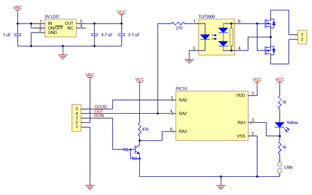 RC Switch met Ge&iuml;soleerde Solid‑State Relay (SPST, 60 V, 6 A, Soldered Connectors) Pololu 5422