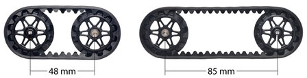 30T Track Set (zwart) voor Robotchassis en Micro‑Motoren - Pololu 3033