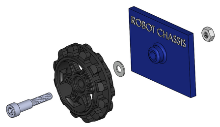 30T Track Set (zwart) voor Robotchassis en Micro‑Motoren - Pololu 3033