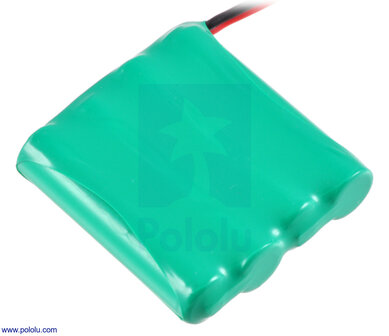 Oplaadbare NiMH Batterijpack 4,8 V 900 mAh (4&times;AAA), JR-connector - Pololu 2231