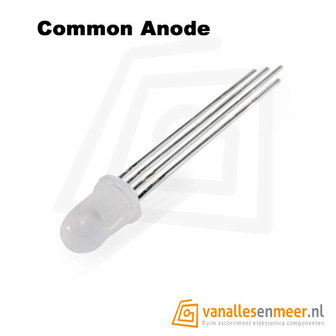 5mm LED RGB diffuus common Anode