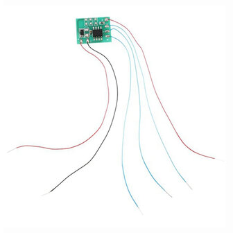 Modelbouw Verkeerslicht Simulator Module &ndash; 5&ndash;6V &ndash; Zonder LEDs &ndash; Met Bedrading &ndash; 15&times;15 mm