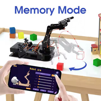ACEBOTT QD022 &ndash; ESP32 4‑DOF Robot Arm Kit (Inventor Series)