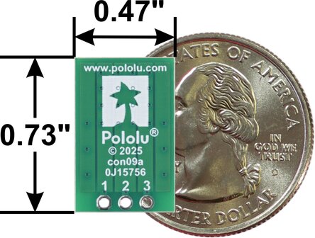 Breakout voor 3‑Pin JST PH‑Connector (Top‑Entry) incl. JST SH‑Adapter - Pololu 5653