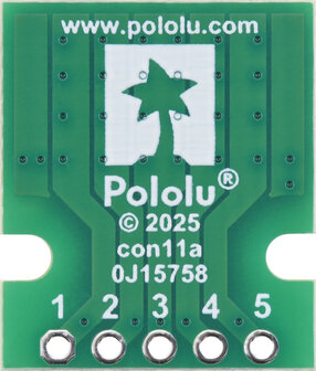 Pololu 5657 &ndash; Breakoutboard voor 5‑Pin JST PH‑Connector (Side‑Entry) met SH‑Adapter