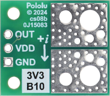 Pololu 5444 &ndash; ACS37041KLHBLT‑010B3 Current Sensor Compact Carrier (&plusmn;10 A, 3.3 V)