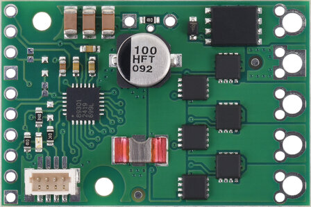 Pololu 5357 &ndash; Sensorless BLDC-motorcontroller (A89301), 50 V / 11 A, met FOC &amp; I&sup2;C-configuratie