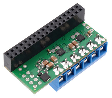 Pololu 3759 &ndash; Dual MAX14870 Motor Driver voor Raspberry Pi (Geassembleerd) &ndash; 1,7 A Continu / 2,5 A Pieks per Motor
