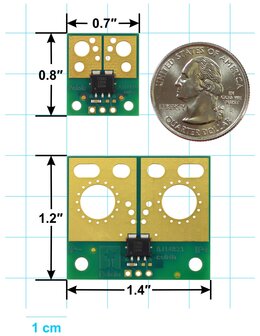 Pololu 5261 &ndash; ACS72981ELRATR‑200B3 Compact Current Sensor Carrier (&plusmn;200 A, 3.3 V)