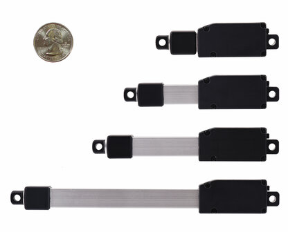 Pololu 4466 &ndash; Glideforce GF01‑121005‑1‑66 Micro Linear Actuator 50 mm, 12 V, 4,3 kgf, met eindschakelaars