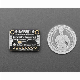 BMP581 Temperatuur- en Druksensor &ndash; I2C/SPI Breakout &ndash; STEMMA QT Adafruit 6407