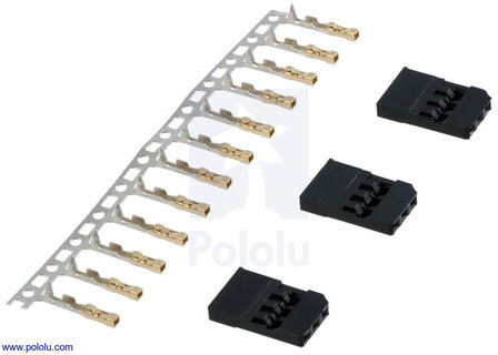 Futaba J Connector Pack Female &ndash; Voor 3 Servo‑Connectoren &ndash; Inclusief Spare Pins