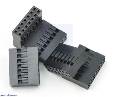 2,54 mm Dupont Krimpconnectorbehuizing: 2x7-Pins &ndash; 5 stuks &ndash; Pololu-1915