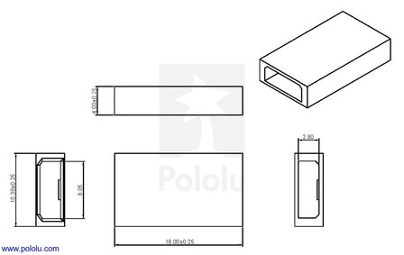 JR Connector Pack, Male &ndash; 3 Compleet JR Connectors + Reservepinnen&ndash; 22‑26 AWG  pololu-1925